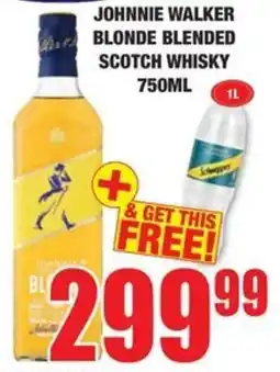 Boxer Liquors Johnnie walker blonde blended scotch whisky offer