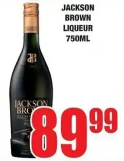 Boxer Liquors Jackson brown liqueur offer
