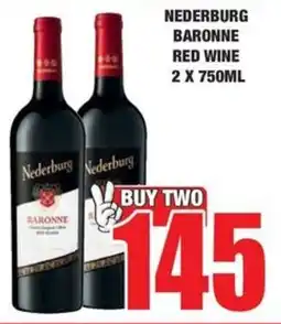 Boxer Liquors Nederburg baronne red wine offer