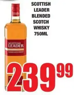Boxer Liquors Scottish leader blended scotch whisky offer