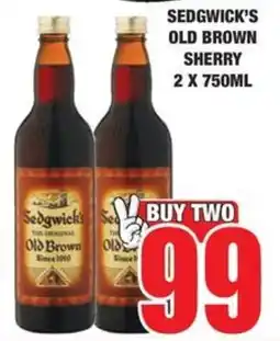 Boxer Liquors Sedgwick's old brown sherry offer