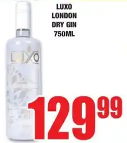 Boxer Liquors Luxo london dry gin offer