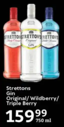 Oxford Freshmarket Strettons Gin Original/Wildberry/ Triple Berry offer