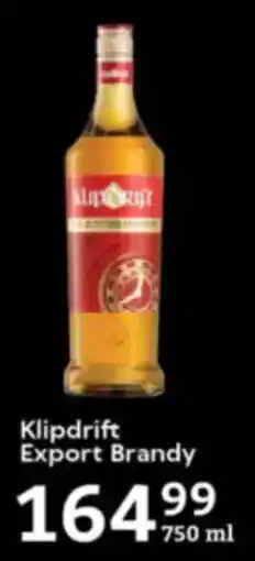Oxford Freshmarket Klipdrift Export Brandy offer