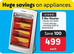 Makro EIGER 3 Bar Heater offer