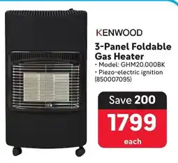 Makro KENWOOD 3-Panel Foldable Gas Heater offer