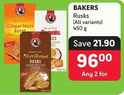 Makro BAKERS Rusks offer