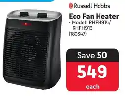 Makro Russell Hobbs Eco Fan Heater offer