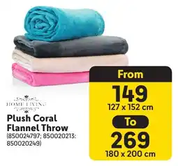 Makro Home Living Plush Coral Flannel Throw offer