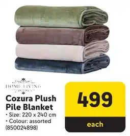 Makro Home Living Cozura Plush Pile Blanket offer