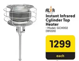 Makro ALVA Instant Infrared Cylinder Top Heater offer
