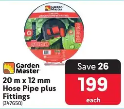 Makro Garden Master Hose Pipe plus Fittings offer