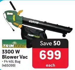 Makro TRIMTECH 3300 W Blower Vac offer