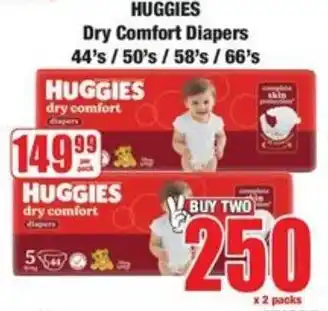Boxer Superstores HUGGIES Dry Comfort Diapers offer