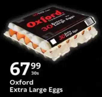 Oxford Freshmarket Oxford Extra Large Eggs offer
