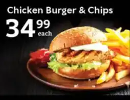 Oxford Freshmarket Chicken Burger & Chips offer
