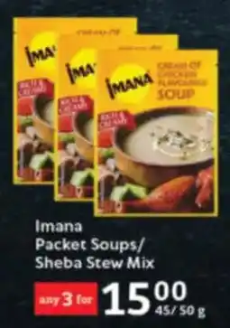 Oxford Freshmarket Imana Packet Soups/ Sheba Stew Mix offer