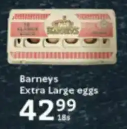Oxford Freshmarket Barneys Extra Large eggs offer