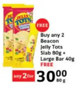 Oxford Freshmarket Beacon Jelly Tots Slab + Large Bar FREE offer