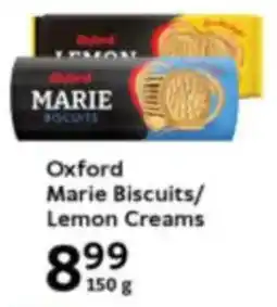 Oxford Freshmarket Oxford Marie Biscuits/ Lemon Creams offer