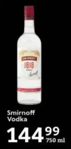 Oxford Freshmarket Smirnoff Vodka offer