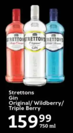 Oxford Freshmarket Strettons Gin Original/ Wildberry/ Triple Berry offer