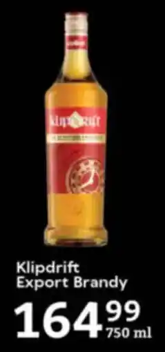 Oxford Freshmarket Klipdrift Export Brandy offer