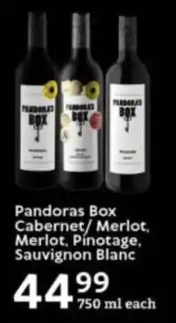 Oxford Freshmarket Pandoras Box Cabernet/ Merlot, Merlot, Pinotage, Sauvignon Blanc offer