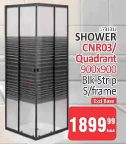 KitKat Cash and Carry SHOWER CNR03/ Quadrant Blk Strip S/frame offer