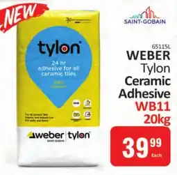 KitKat Cash and Carry WEBER Tylon Ceramic Adhesive offer