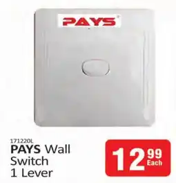 KitKat Cash and Carry PAYS Wall Switch 1 Lever offer