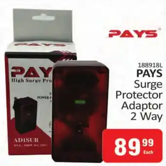 KitKat Cash and Carry Pays Surge Protector Adaptor 2 Way offer