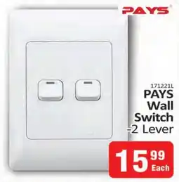 KitKat Cash and Carry PAYS Wall Switch 2 Lever offer