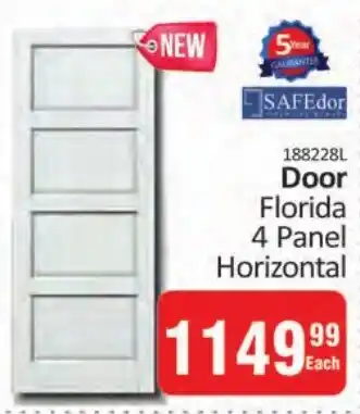 KitKat Cash and Carry SAFEdor Door Florida 4 Panel Horizontal offer