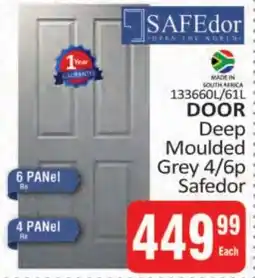 KitKat Cash and Carry Safedor Door Deep Moulded Grey offer