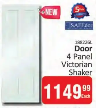 KitKat Cash and Carry SAFEdor Door 4 Panel Victorian Shaker offer