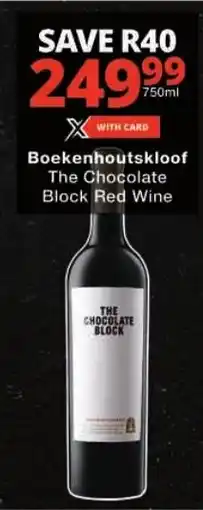 Checkers Boekenhoutskloof The Chocolate Block Red Wine offer