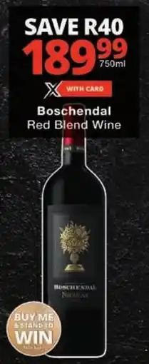 Checkers Boschendal Red Blend Wine offer