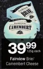 Checkers Fairview Brie/ Camembert Cheese offer