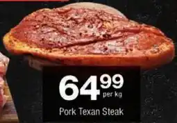 Checkers Pork Texan Steak offer