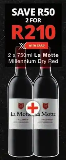 Checkers La Motte Millennium Dry Red offer