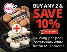 Portabellini/ White Button Mushrooms