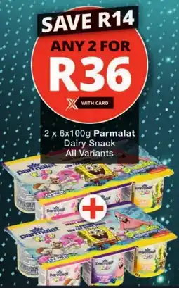 Checkers Parmalat Dairy Snack All Variants offer