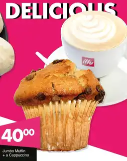 Save Hyper Jumbo Muffin + a Cappuccino offer