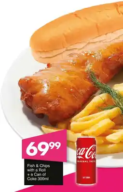 Save Hyper Fish & Chips with a Roll + a Can of Coke offer