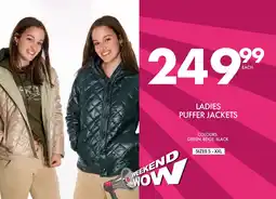 Save Hyper Ladies puffer jackets offer