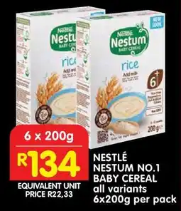Shoprite NESTLÉ NESTUM NO.1 BABY CEREAL offer