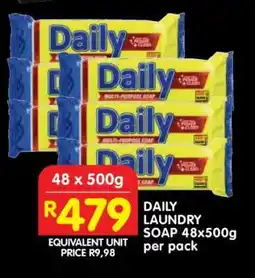 Shoprite DAILY LAUNDRY SOAP 48x500g offer