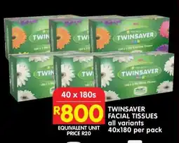 Shoprite Twinsaver Facial Tissues offer