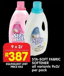 Shoprite STA-SOFT FABRIC SOFTENER offer